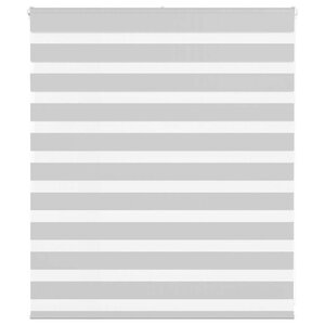 vidaXL Store zèbre gris clair largeur du tissu 130 9 cm polyester