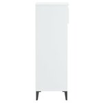vidaXL Étagère à chaussures Blanc brillant 40x36x105cm Bois ingénierie