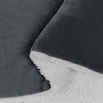 vidaXL Jeté Gris foncé 220 x 240 cm Toison