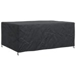 vidaXL Housse pour mobilier d'extérieur Noir 270 x 180 x 90 cm 210D
