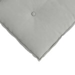vidaXL Coussin de Dos Gris clair 120 x 50 cm Tissu en microfibre