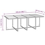 vidaXL Ensemble à manger de jardin coussins 9Pièces Résine tressée Gris