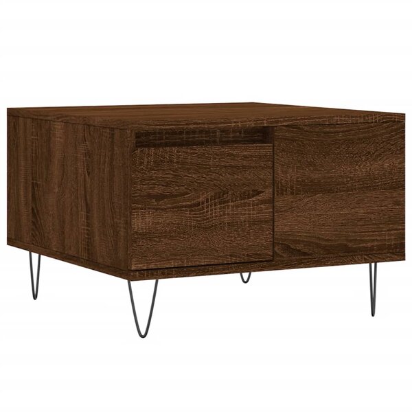 vidaXL Table basse chêne marron 55x55x36 5 cm bois d'ingénierie