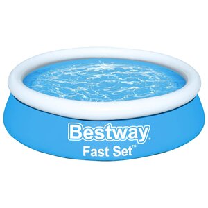 Bestway Piscine gonflable Fast Set ronde 183x51 cm bleu