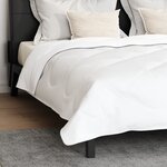 vidaXL Couette Autre avec oreiller 3 Pièces Blanc 240 x 260 cm Microfibre