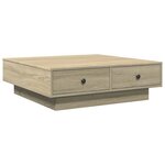 vidaXL Table basse Chêne sonoma 90x90x28 cm Aggloméré