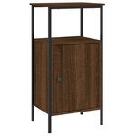vidaXL Tables de chevet 2 Pièces chêne marron 41x31x80 cm bois ingénierie