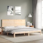vidaXL Cadre de lit sans matelas bois massif de pin