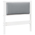 vidaXL Tête de lit Autre Blanc 75 cm Bois massif en pin