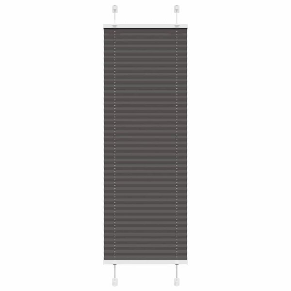 vidaXL Store plissé noir 50x150 cm largeur du tissu 49 4 cm polyester