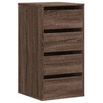 vidaXL Commode d'angle chêne marron 40x41x76 cm bois d'ingénierie