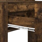 vidaXL Tables de maquillage pour chambre Chêne fumé 80 x 39 6 x 135 cm