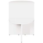 vidaXL Table d'appoint Blanc 50 x 40 x 50 cm Bois massif en pin
