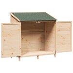 vidaXL Abri de jardin avec toit Naturel 106 5 x 56 x 113 5 cm