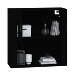vidaXL Armoire murale Noir 80x33x80 cm Bois d'ingénierie