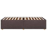 vidaXL Cadre de lit sans matelas marron foncé 80x200 cm tissu
