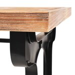 vidaXL Table à manger dessus en bois de sapin massif 122x65x82 cm