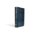 Classeur design Croco 64 pages noires pour timbres. Couleur - Bleu