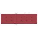 vidaXL Coussin de chaise de terrasse rouge bordeaux (75+105)x50x3 cm