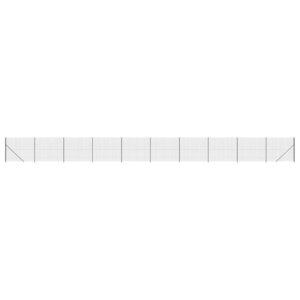 vidaXL Clôture en treillis métallique avec bride anthracite 1 6x25 m
