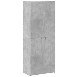 vidaXL Armoire de classement gris béton 60x32x153 cm bois d'ingénierie