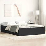 vidaXL Cadre de lit sans matelas noir 140x200 cm