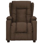 vidaXL Fauteuil de massage Marron Tissu