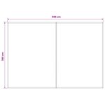 vidaXL Toile de rechange pour auvent Jaune et blanc 500 × 350 cm