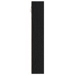 vidaXL Cabinet d'Affichage avec étagère Chêne noir 100 x 8.5 x 50 cm