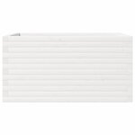 vidaXL Jardinière blanc 90x60x46 cm bois de pin massif