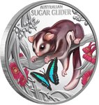 Pièce de monnaie en Argent 1 Dollar g 31.1 (1 oz) Millésime 2026 Cute and Cuddly BABY SUGAR GLIDER