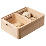 Set de trois panières en bois