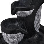 vidaXL Fontaine d'intérieur avec lampe LED Polyrésine