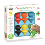 Crayons de couleur - Ergonomiques - Dès 12 mois - 6 couleurs - Coloriage