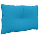 vidaXL Coussins de palette lot de 3 bleu tissu