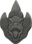 Monnaie T-REX Footprint Shaped 1/2 Oz Argent 2 Cedis Ghana 2026