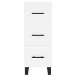 vidaXL Buffet blanc 34 5x34x90 cm bois d'ingénierie