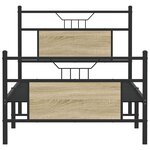 vidaXL Cadre de lit sans matelas chêne sonoma 90x190 cm