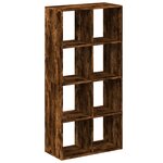 vidaXL Étagère séparatrice de pièce chêne fumé 69 5x29x137 5 cm