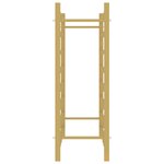 vidaXL Casier à bouteilles pour 48 bouteilles Doré Métal