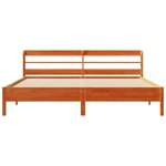 vidaXL Cadre de lit sans matelas cire marron 180x200cm bois pin massif