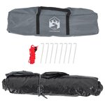 vidaXL Tente de camping 4 personnes orange libération rapide