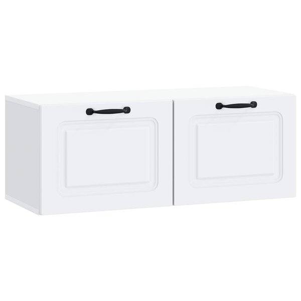 vidaXL Meuble TV mural Blanc 78 5 x 31 x 30 cm Bois d'ingénierie