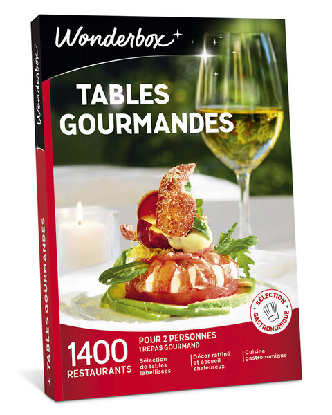 Coffret cadeau - WONDERBOX - Tables gourmandes