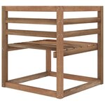 vidaXL Canapé palette de jardin 2 places et coussins rouge Pinède