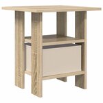 vidaXL Table de chevet 2 pc Chêne Sonoma 41 x 40 x 45 cm