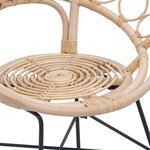 vidaXL Chaise de salle à manger 2 Pièces Naturel 49 x 51 x 81 cm