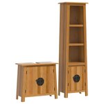 vidaXL Ensemble de meubles de salle de bain 2 Pièces bois de pin massif