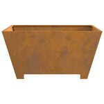 vidaXL Braise Marron 80 x 80 x 40 cm Acier Corten