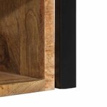 vidaXL Table de chevet 40x35x40 cm bois brut massif de manguier